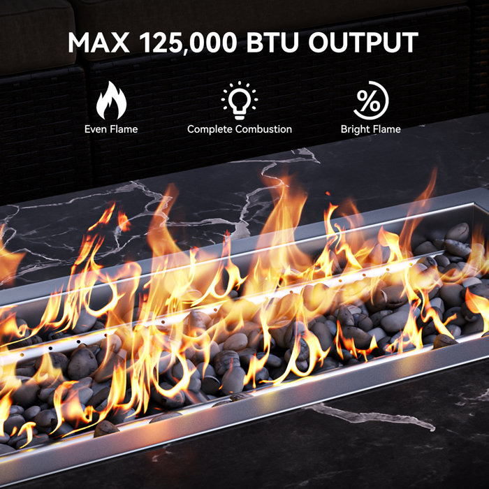 Edrosie Inc Stainless Steel Outdoor Fire Pit Table Insert Wayfair